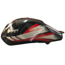 Ensons Petrol Tank For Hero Cd Deluxe Bs6 | Hf Black & Red