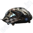 Ensons Petrol Tank For Hero Glamour Type 2 (Black/grey)