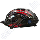 Ensons Petrol Tank For Hero Glamour Type 2 (Black/red)