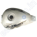 Ensons Petrol Tank For Hero Glamour Type 2 (Silver/grey & Black)