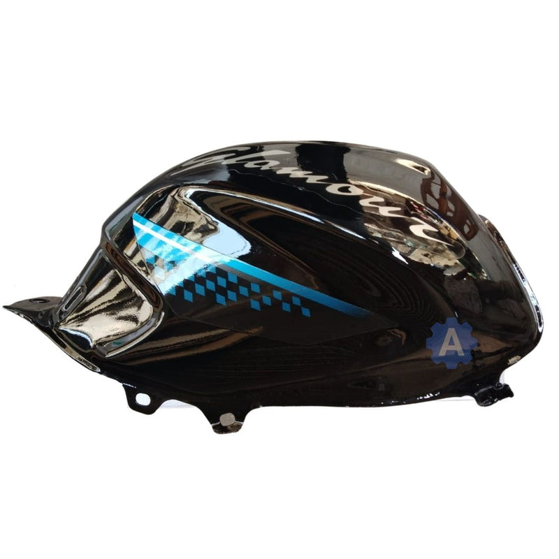 Ensons Petrol Tank For Hero Glamour Type 3/ 4 (Black/blue)