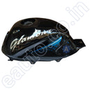 Ensons Petrol Tank For Hero Glamour Type 3/ 4 (Black/blue)