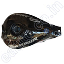 Ensons Petrol Tank For Hero Glamour Type 3/ 4 (Black/red)