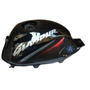 Ensons Petrol Tank For Hero Glamour Type 3/ 4 (Black/red)