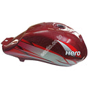 Ensons Petrol Tank For Hero Hf Deluxe 2016 (Wine Red)