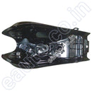 Ensons Petrol Tank For Hero Hf Deluxe Bs6 | Black & Silver