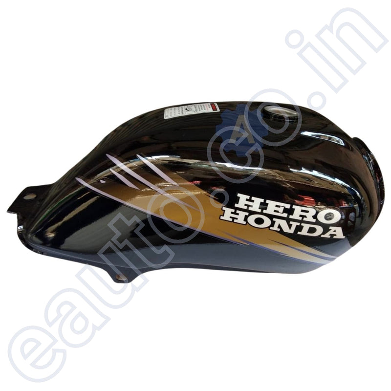 Ensons Petrol Tank For Hero Passion Old Model (Black/golden)