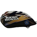 Ensons Petrol Tank For Hero Passion Old Model (Black/golden)