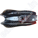 Ensons Petrol Tank For Hero Passion Plus Alloy Wheel (Black/red)