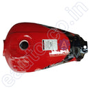 Ensons Petrol Tank For Hero Passion Plus Alloy Wheel (Sports Red/black)