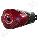 Ensons Petrol Tank For Hero Passion Plus Alloy Wheel (Wine Red/silver)