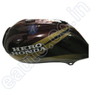 Ensons Petrol Tank For Hero Passion Plus (Wine Red/ Golden)