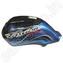 Ensons Petrol Tank For Hero Passion Pro (Black/blue)