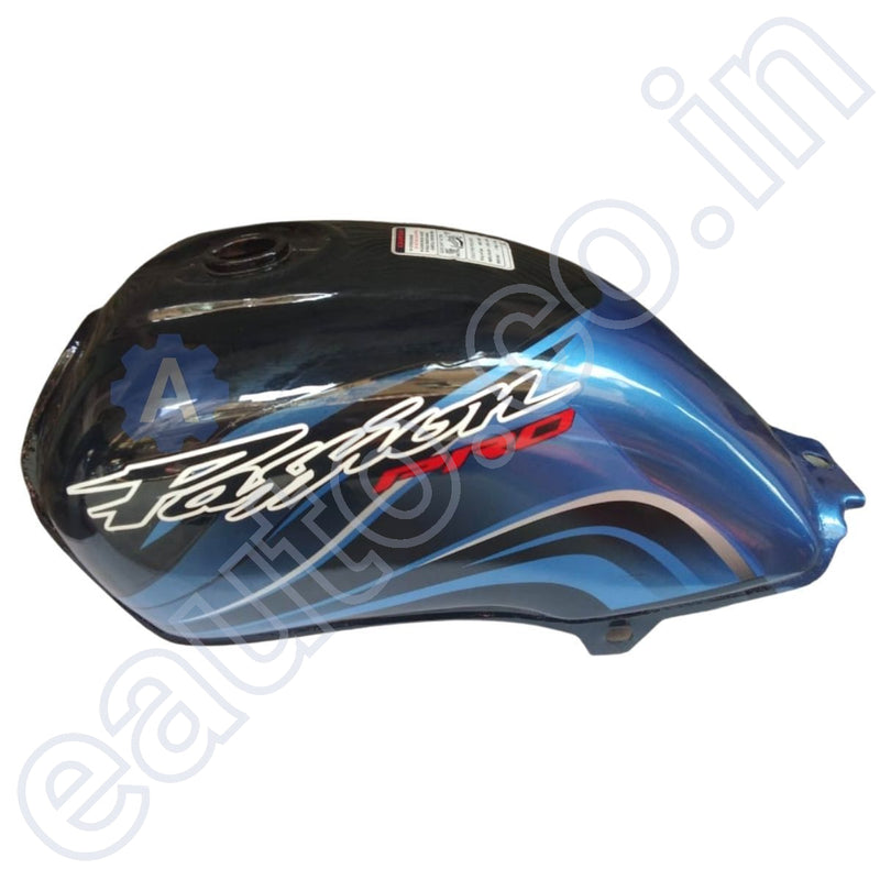 Ensons Petrol Tank For Hero Passion Pro (Black/blue)