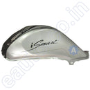 Ensons Petrol Tank For Hero Splendor Ismart (Silver/black)
