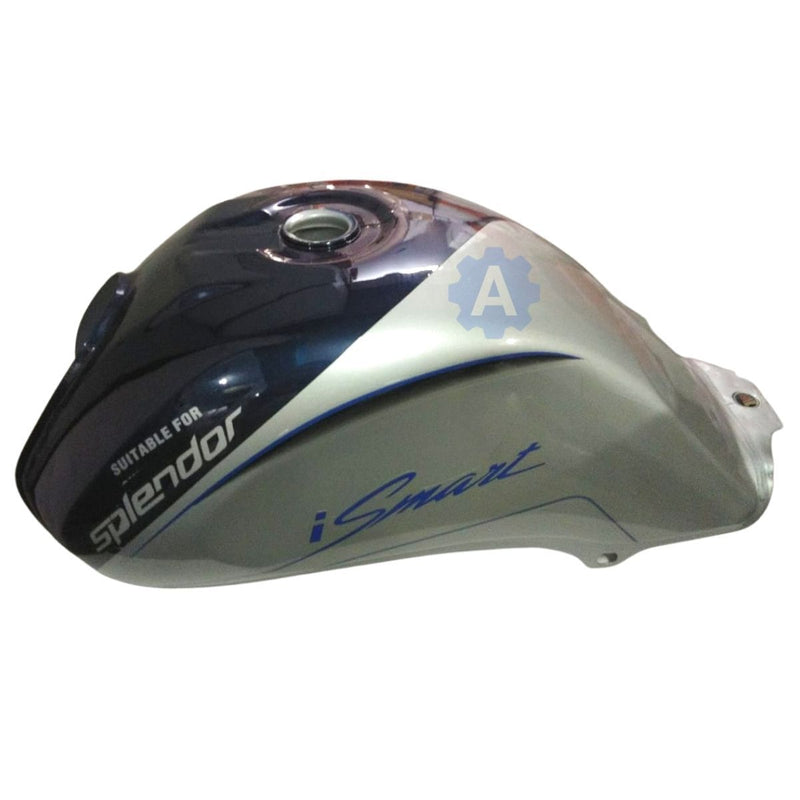 Ensons Petrol Tank For Hero Splendor Ismart (Silver/blue)