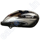 Ensons Petrol Tank For Hero Splendor Plus Alloy Wheel (Black/silver Or Grey)