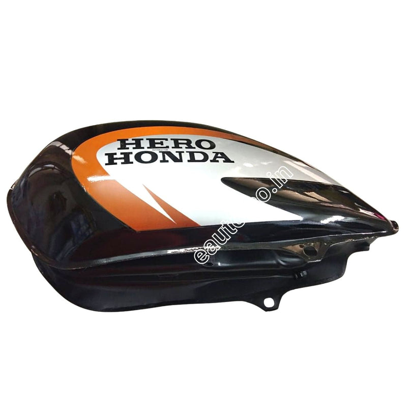 Ensons Petrol Tank For Hero Splendor Plus | Black & Orange