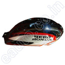 Ensons Petrol Tank For Hero Splendor Plus (Black/red)