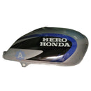 Ensons Petrol Tank For Hero Splendor Plus (Silver/blue)