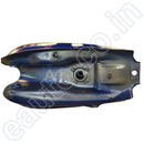 Ensons Petrol Tank For Hero Splendor Plus (T.blue With Yellow/silver Sticker)