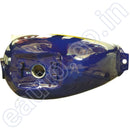 Ensons Petrol Tank For Hero Splendor Plus (T.blue With Yellow/silver Sticker)
