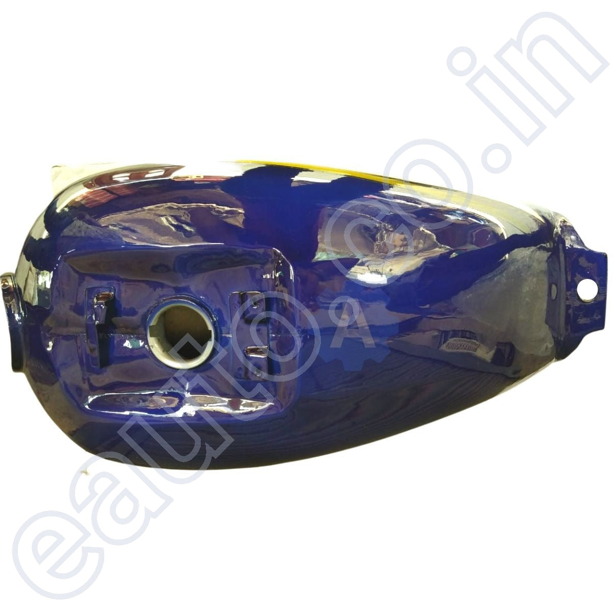 Ensons Petrol Tank for Hero Splendor Plus (T.Blue with Yellow/Silver S