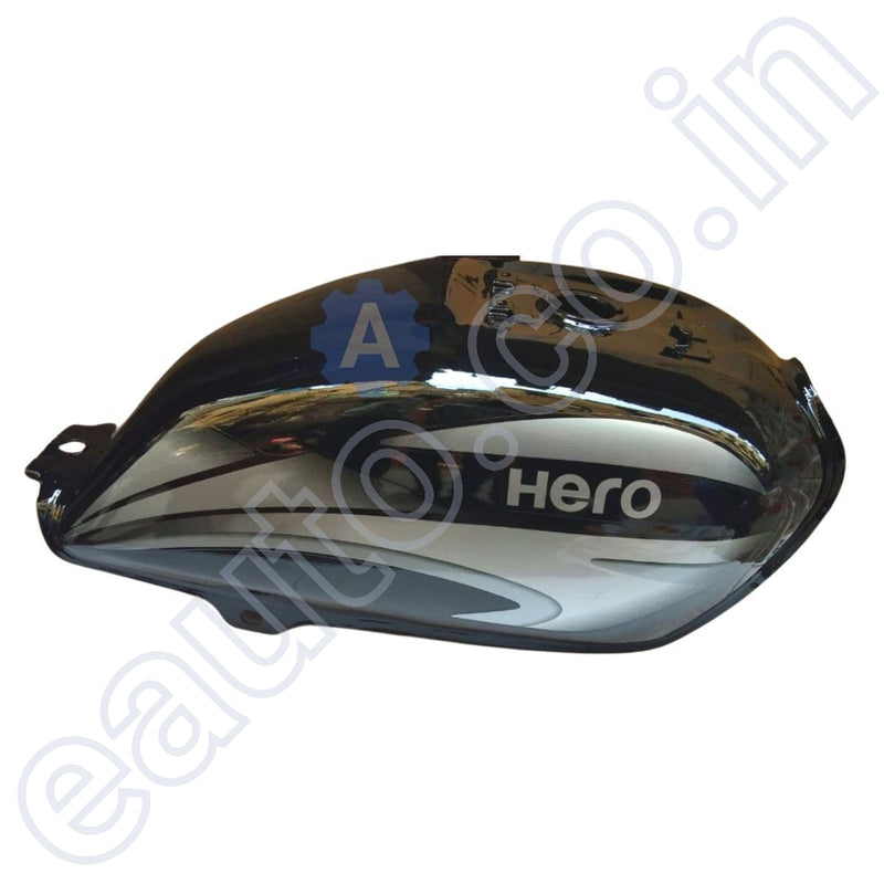 Ensons Petrol Tank For Hero Splendor Pro 2016 Bs4 (Black/grey)