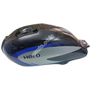 Ensons Petrol Tank For Hero Splendor Pro | Black & Blue Type 2