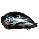 Ensons Petrol Tank For Hero Super Splendor Alloy Wheel Type 4 (Glamour Lock) (Black/grey)