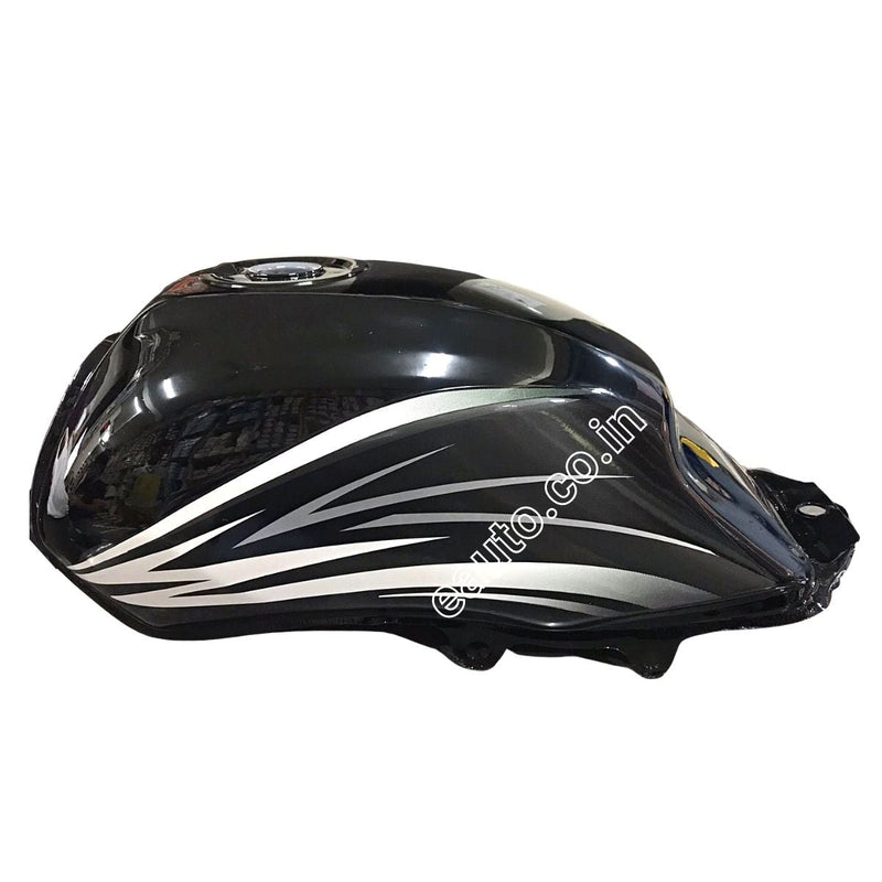 Ensons Petrol Tank For Honda Dream Yuga | Black & Grey