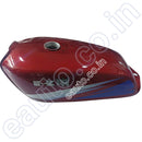 Ensons Petrol Tank For Kawasaki Bajaj 4S Champion | Kb4S Red Blue & White Sticker