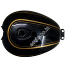 Ensons Petrol Tank For Royal Enfield Bullet 500 Bs6 (Black/golden) | After Mar 2020 Models