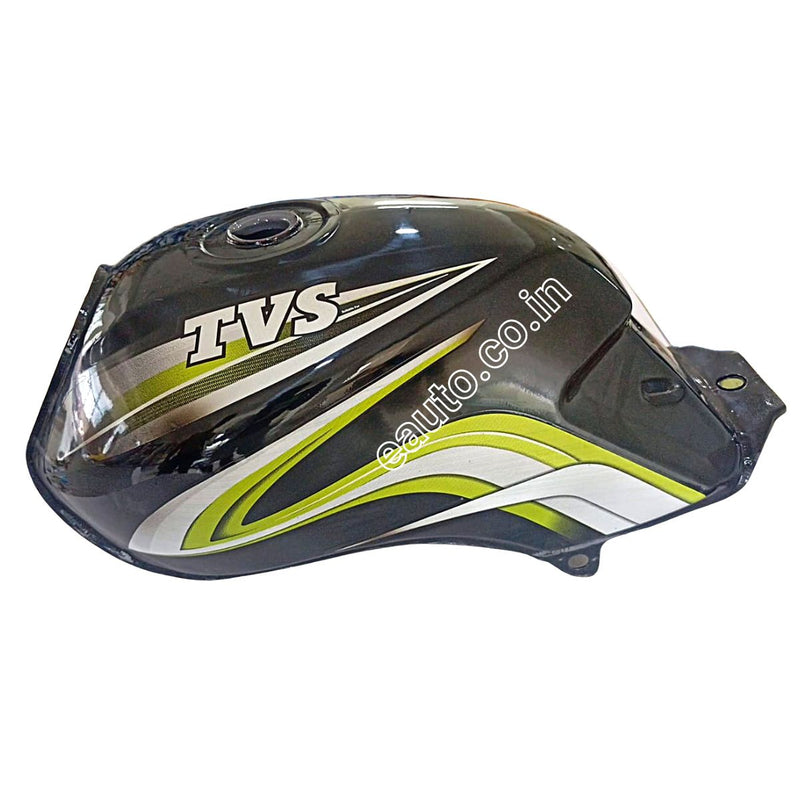 Ensons Petrol Tank For Tvs Star Sports |Type 3 | Black/green
