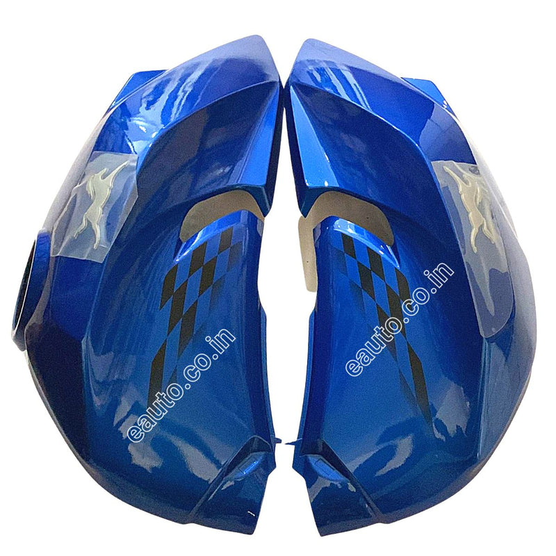 Fuel Tank Cover For Tvs Apache Rtr 160 4V | Bs4 Model Matt Blue Colour Set Of 2