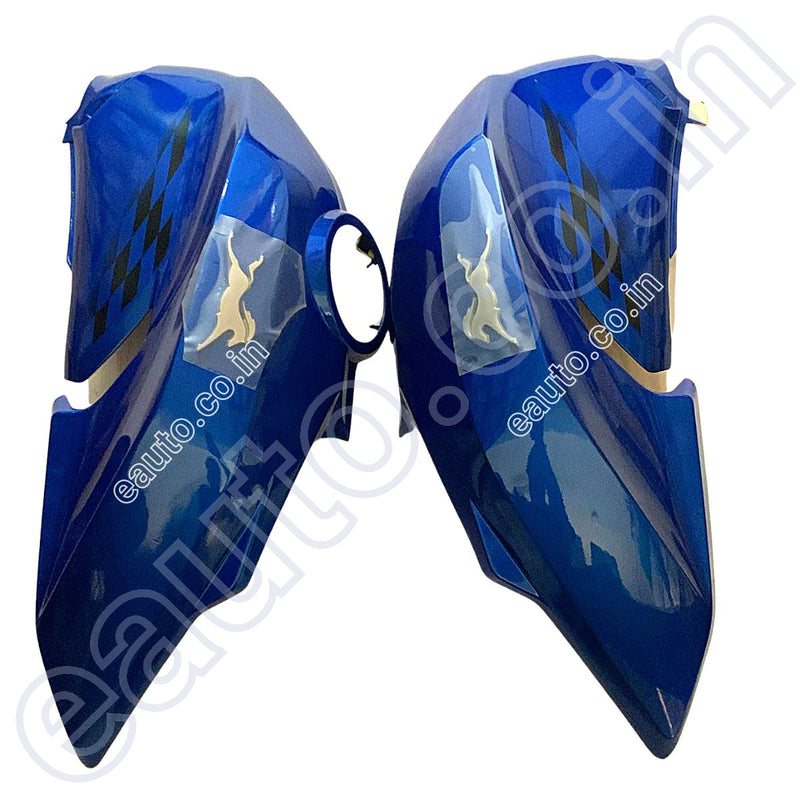 Fuel Tank Cover For Tvs Apache Rtr 160 4V | Bs4 Model Matt Blue Colour Set Of 2