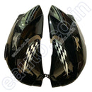 Fuel Tank Cover For Tvs Apache Rtr 160 4V | Bs4 Model Sports Black Colour Set Of 2