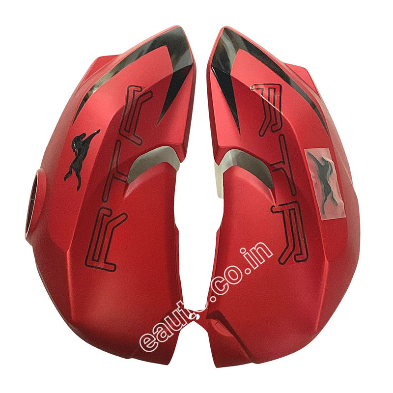 Fuel Tank Cover For Tvs Apache Rtr 200 4V | Bs4 Model Matt Red Colour Set Of 2