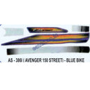 Graphics Sticker Set for Bajaj Avenger 150 Street | Blue Vehicle