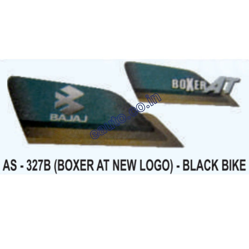 Bajaj Racing Sticker Graphics Sticker Set for Bajaj Boxer AT | New Logo | Black Vehicle | B