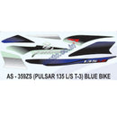 Graphics Sticker Set for Bajaj Pulsar 135 LS | Type 3 | Blue Vehicle