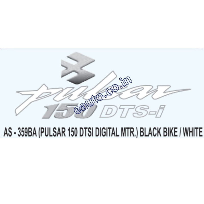 Graphics Sticker Set for Bajaj Pulsar 150CC DTSI Digital Meter Bla