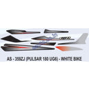 Graphics Sticker Set for Bajaj Pulsar 180 UG6 | White Vehicle
