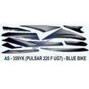 Graphics Sticker Set for Bajaj Pulsar 220 F UG7 | Blue Vehicle