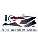Graphics Sticker Set for Hero CBZ Xtreme | New Model | Black Vehicle