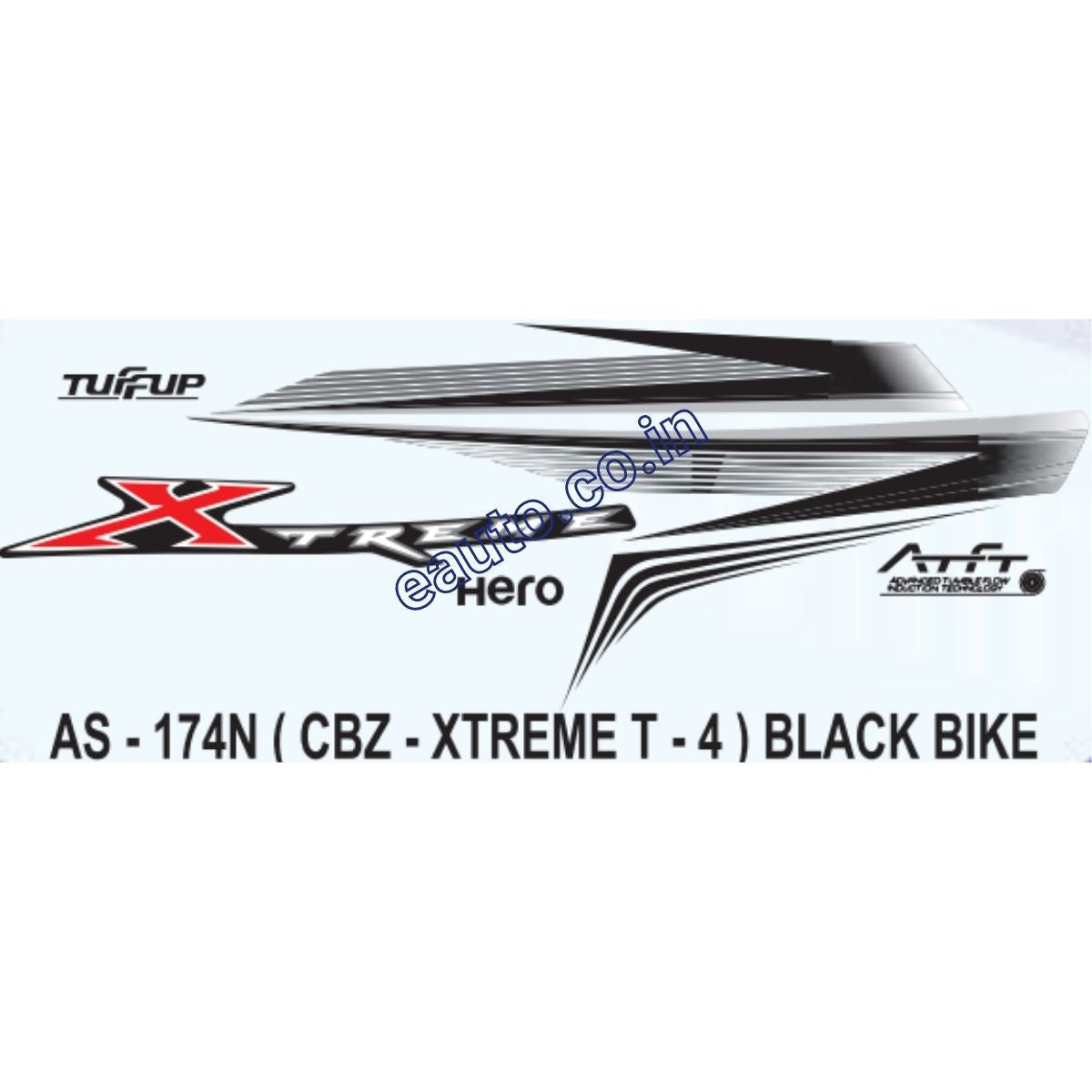 Graphics Sticker Set for Hero CBZ Xtreme | Type 4 | Black Vehicle | Bo