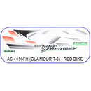 Graphics Sticker Set for Hero Glamour | Type 3 | ASFS | Red Vehicle