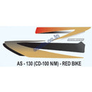 Graphics Sticker Set for Hero Honda CD 100 | New Model | Red Vehicle