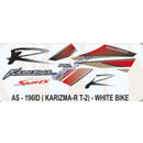 Graphics Sticker Set for Hero Honda Karizma R Sports | Type 2 | White Vehicle