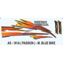 Graphics Sticker Set for Hero Honda Passion | Midnight Blue Vehicle
